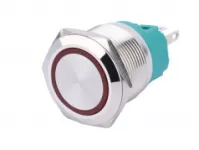 Nút nhấn inox 22mm nhấn nhả có led hiển thị